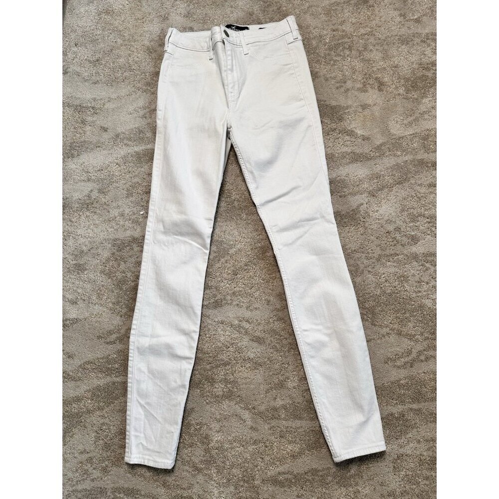 HOLLISTER California White Advanced Stretch High Rise Skinny Jean Leggings 26x30